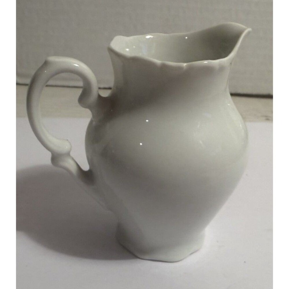 Bavaria Schumann Artzberg Germany Creamer Pitcher Small White Excellent 3.5”